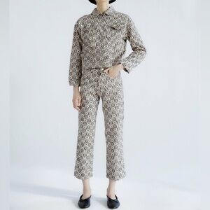 Tach Clothing Olaya Floral Print Denim Pants